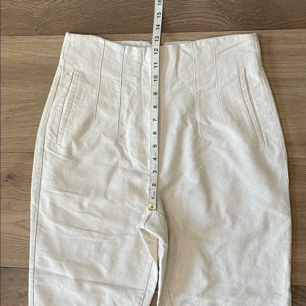 Zara Linen Blend High Waisted Pants Bloggers Fav Size Large